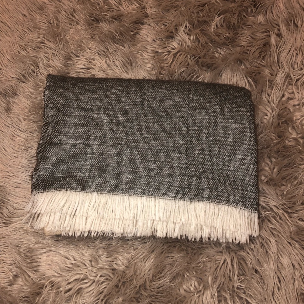 Gray, White & Blush Scarf